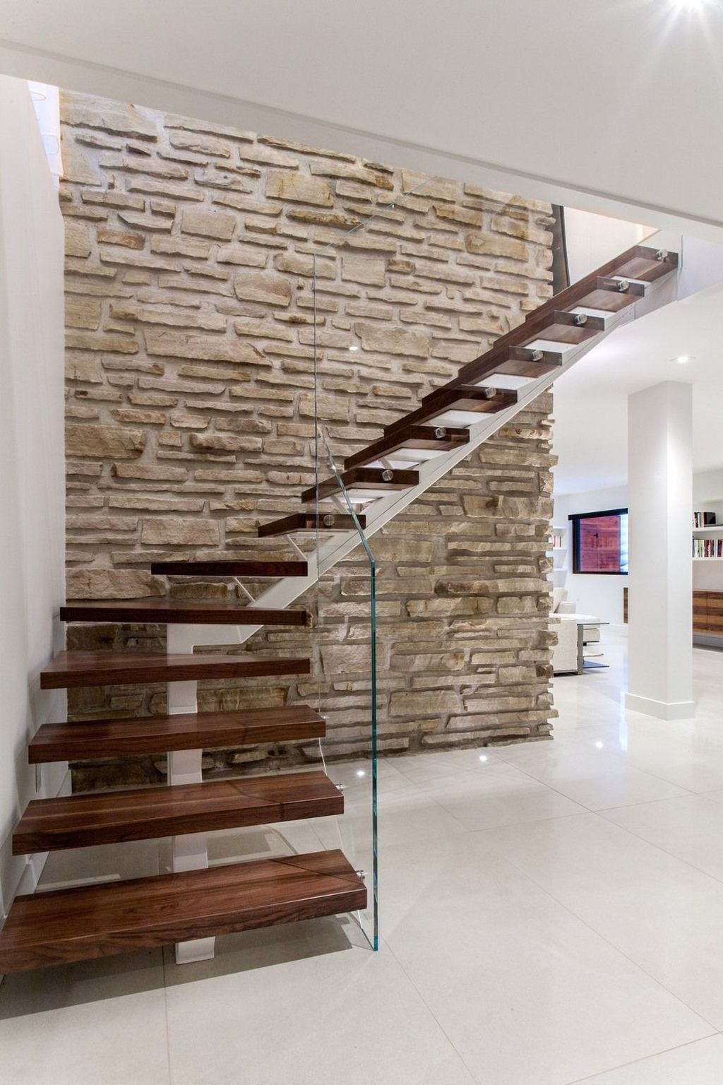 32 Awesome Modern Glass Railings Design Ideas For Stairs MAGZHOUSE