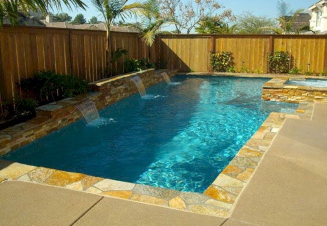 summer backyard pool