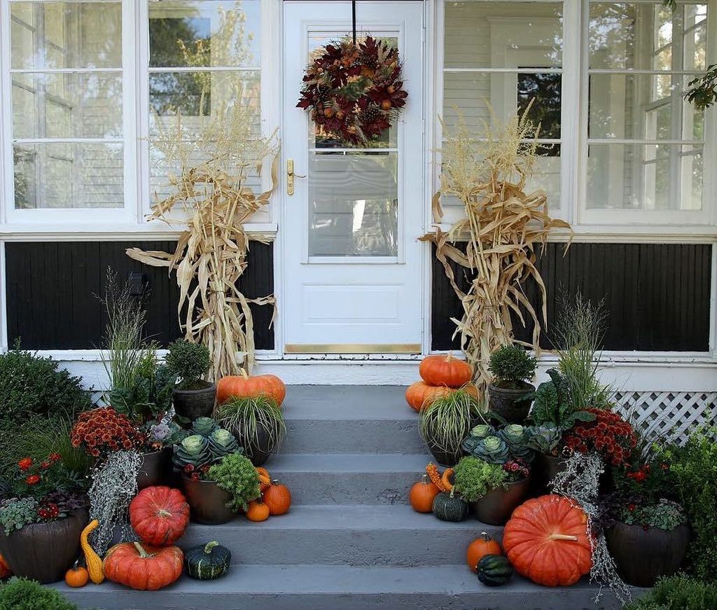 33 Amazing Fall Planter Ideas Best For Front Porches - MAGZHOUSE