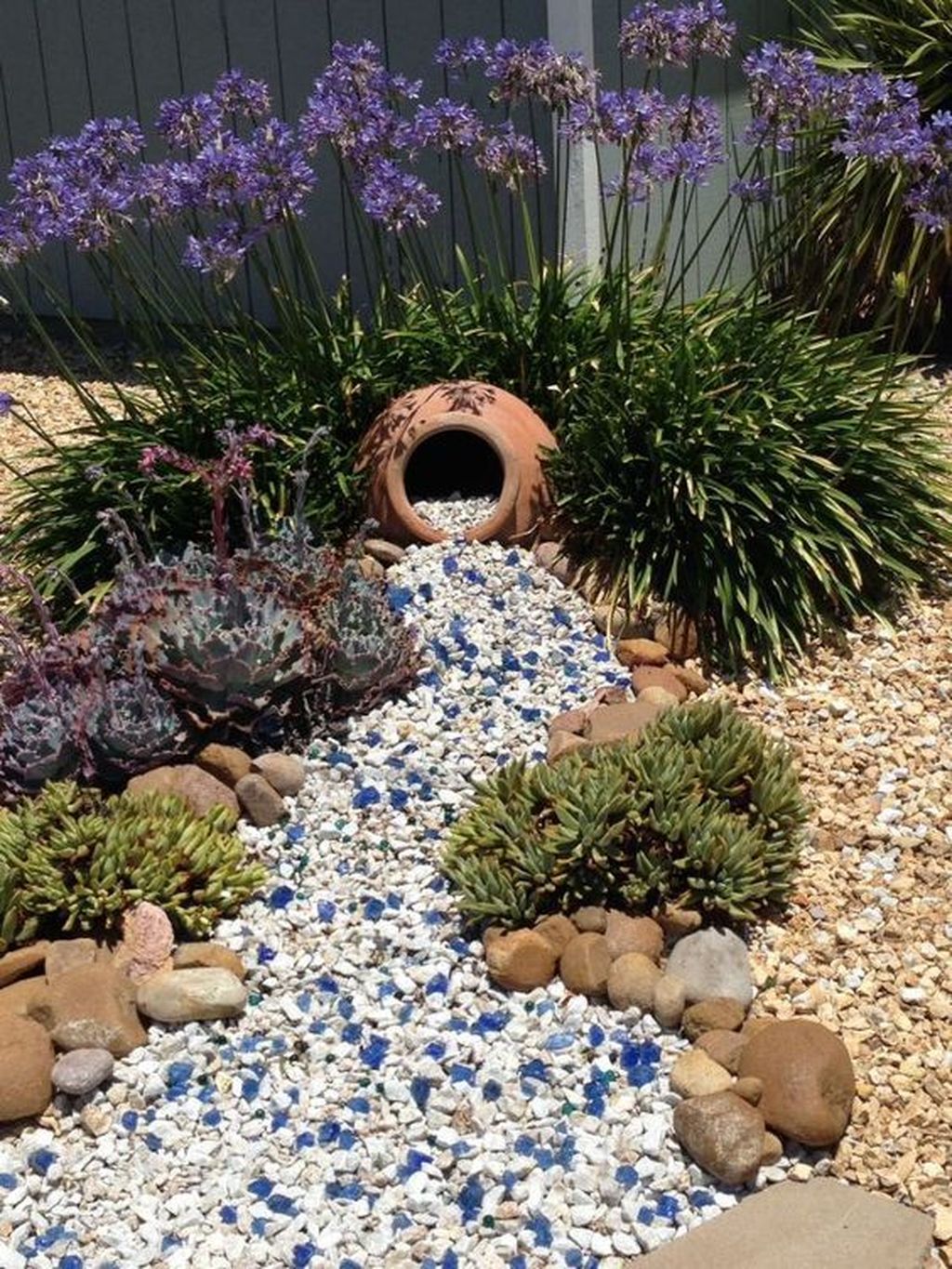 34 Awesome River Rock Landscaping Ideas - MAGZHOUSE