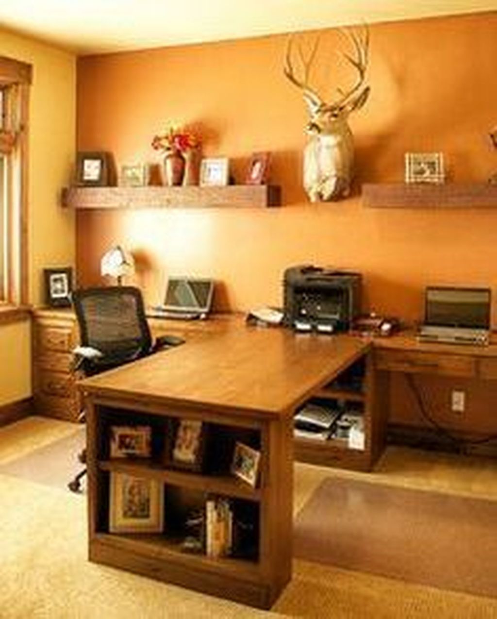 Gorgeous Rustic Office Decor Ideas 20 