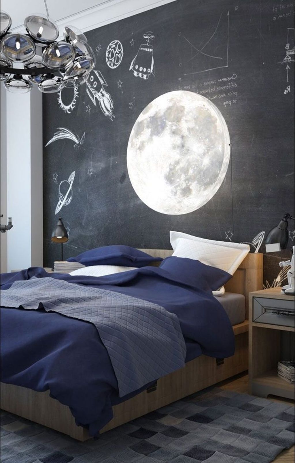 36 Inspiring Outer Space Bedroom Decor Ideas - MAGZHOUSE