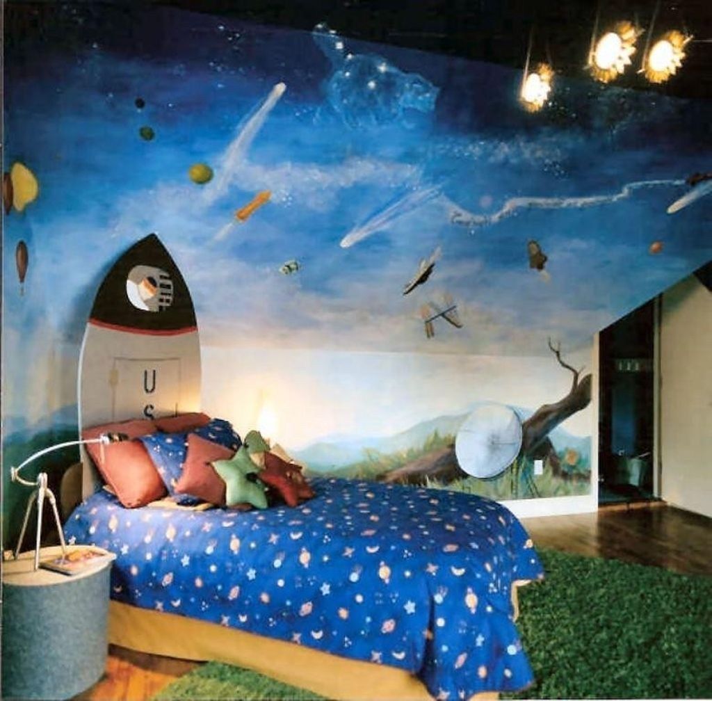 36 Inspiring Outer Space Bedroom Decor Ideas - MAGZHOUSE