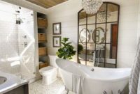 Inspiring Small Modern Farmhouse Bathroom Design Ideas 26