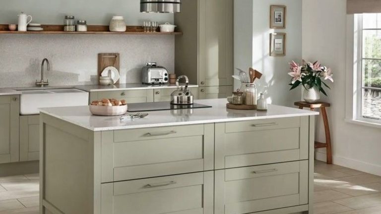 Nice Sage Kitchen Cabinets Design Ideas 01