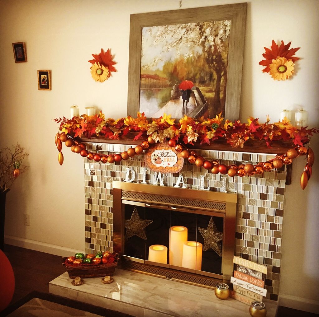 Popular Fall Fireplace Decoration Ideas 03