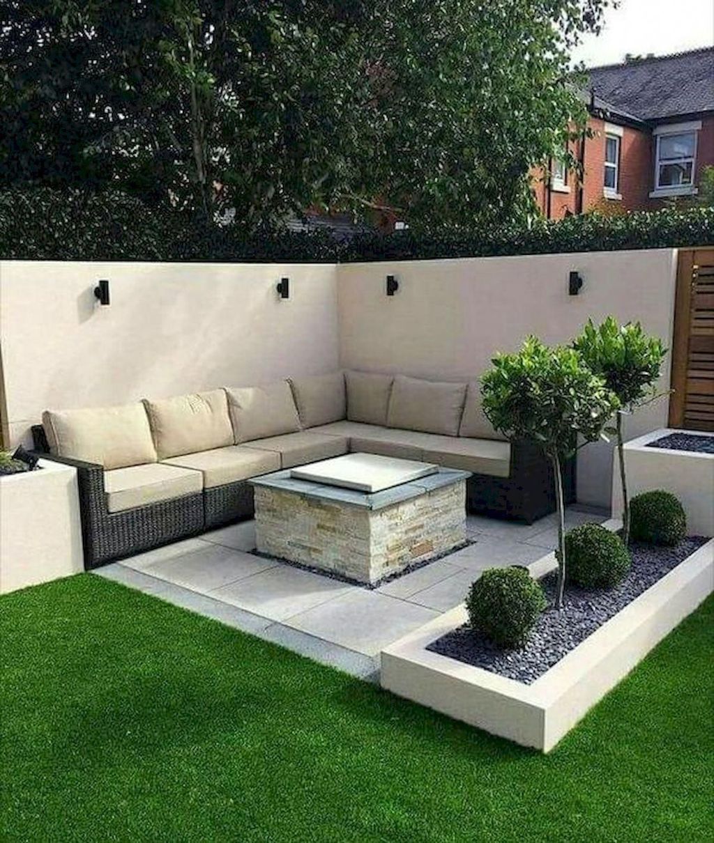 32 The Best Front Yard Landscaping Ideas Sitting Area - MAGZHOUSE