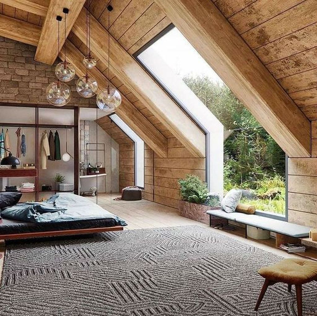 39 Amazing Attic Bedroom Design Ideas That You Will Like - MAGZHOUSE