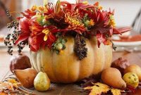 Beautiful Fall Flower Arrangement Design Ideas For Living Room Decor 05