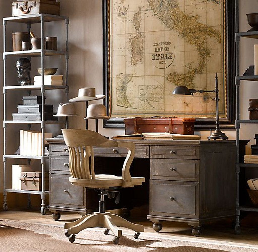 Gorgeous Home Office Design Ideas For Men 19