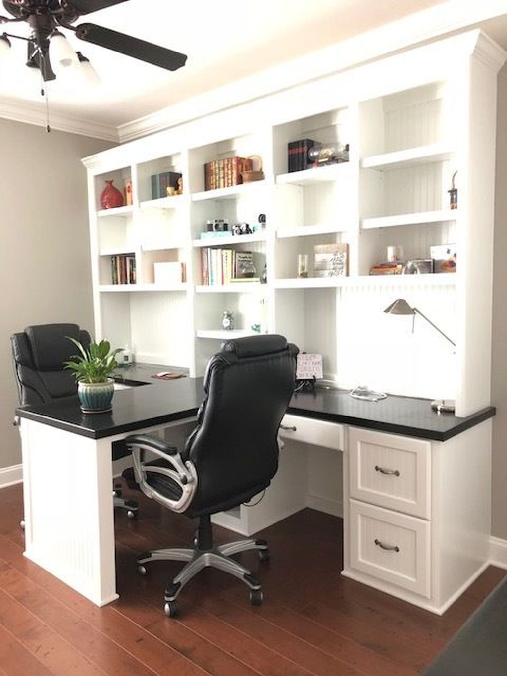 3 desk home office layout