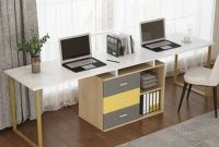 Inspiring Double Desk Home Office Design Ideas 24