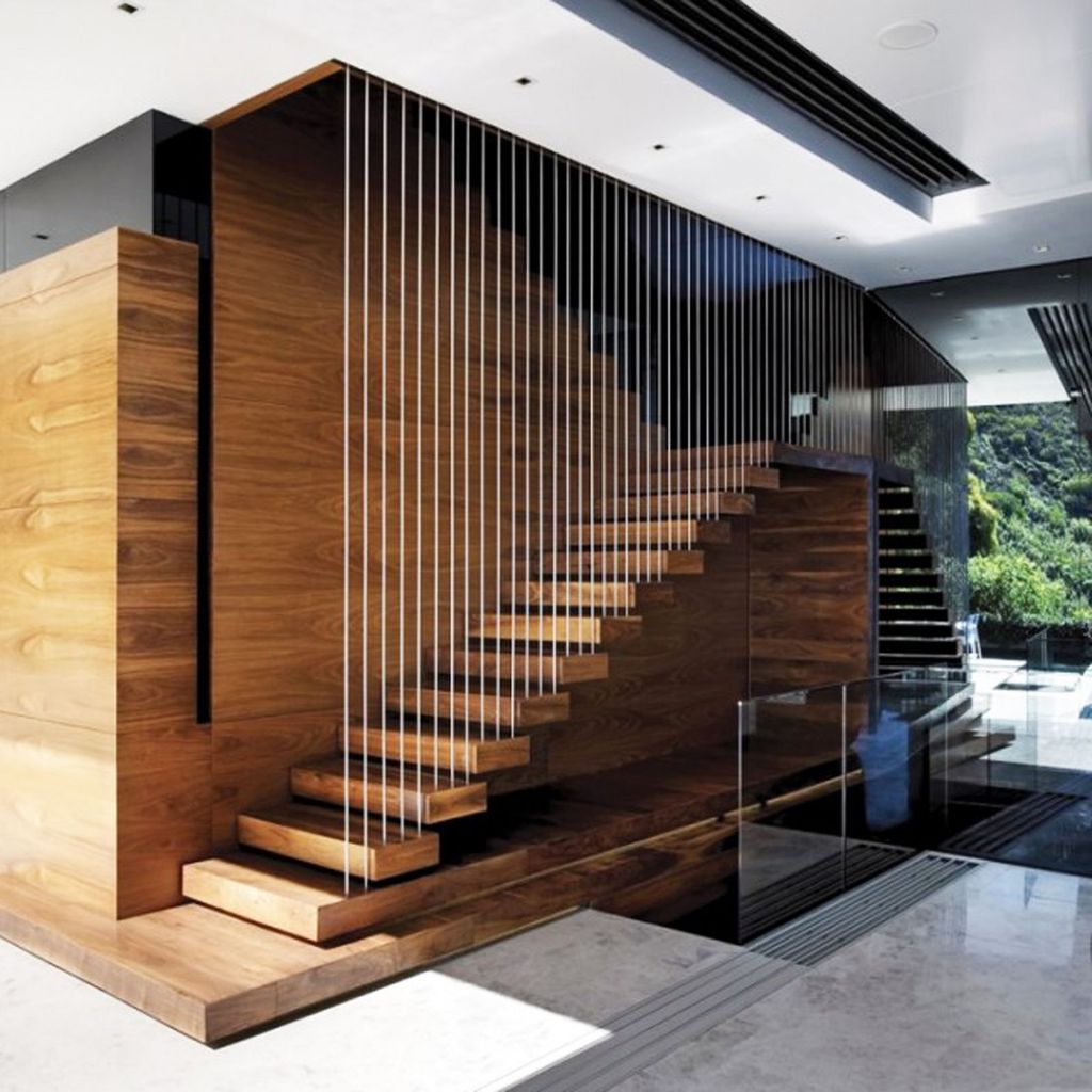 Stunning Wooden Stairs Design Ideas 27