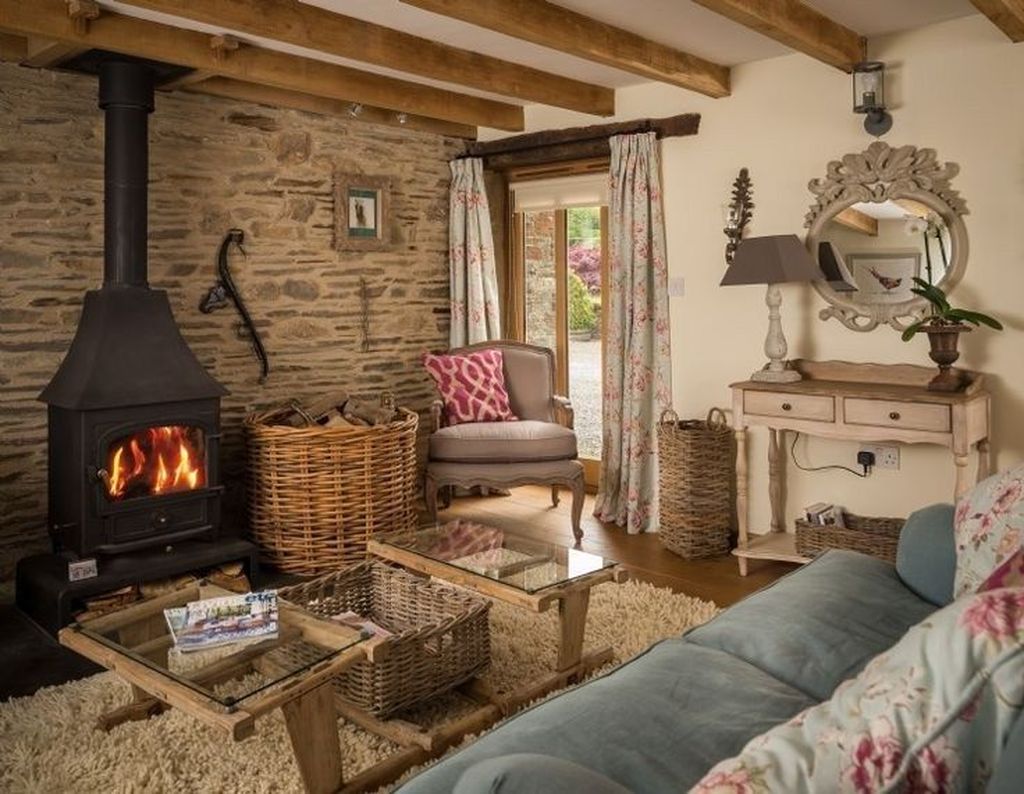cosy cottage style living room