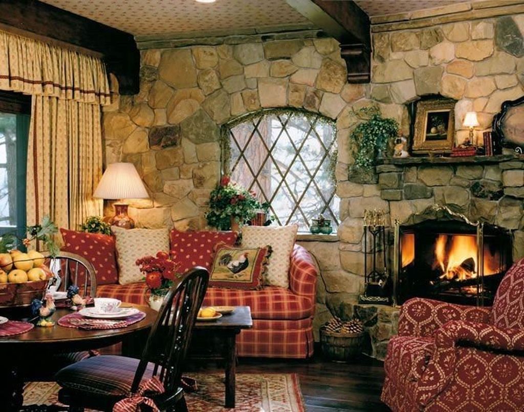 cottage themed living room