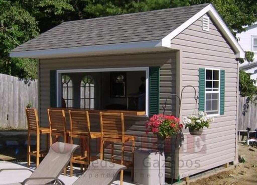 35 Beautiful Backyard Shed Landscaping Ideas - MAGZHOUSE