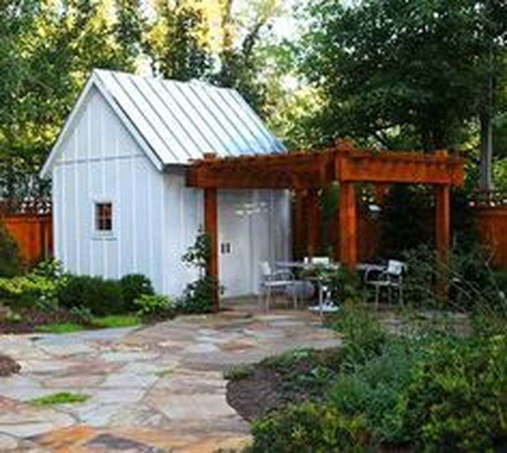 35 Beautiful Backyard Shed Landscaping Ideas Magzhouse 8374