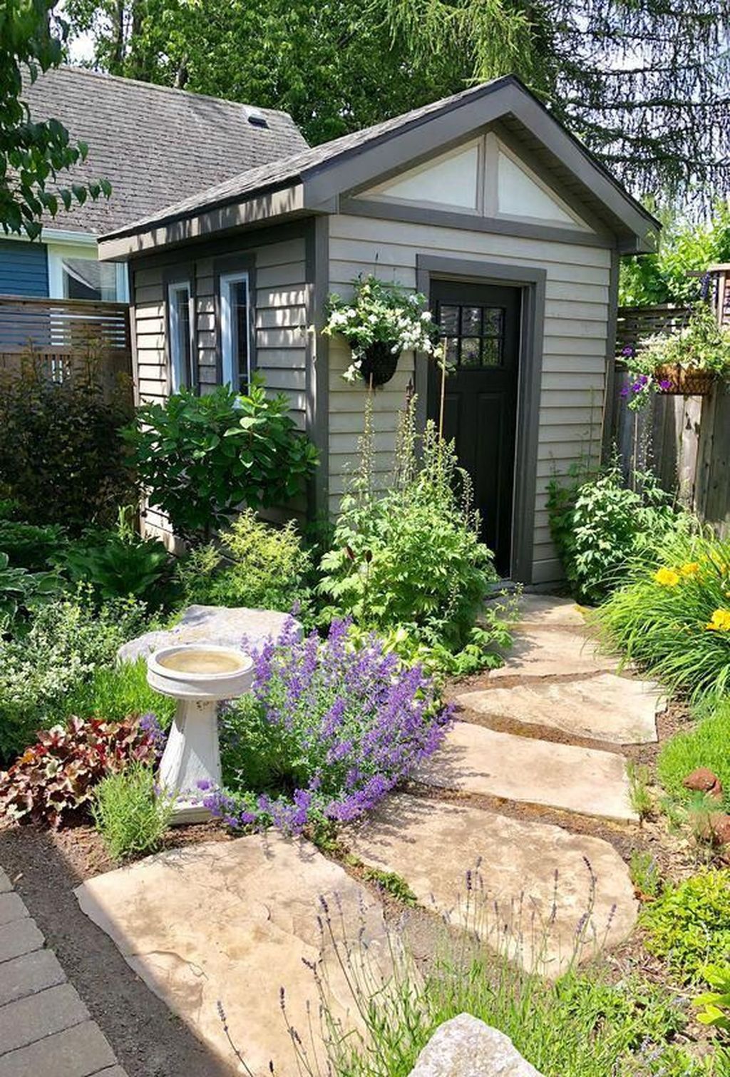 35 Beautiful Backyard Shed Landscaping Ideas - MAGZHOUSE