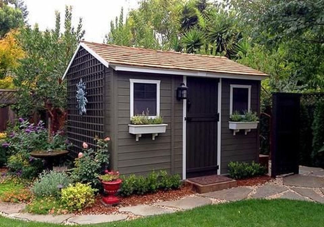 35 Beautiful Backyard Shed Landscaping Ideas Magzhouse 2629