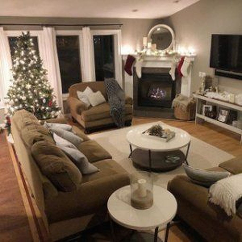 Stunning Corner Fireplace Design For Living Room 10 - MAGZHOUSE