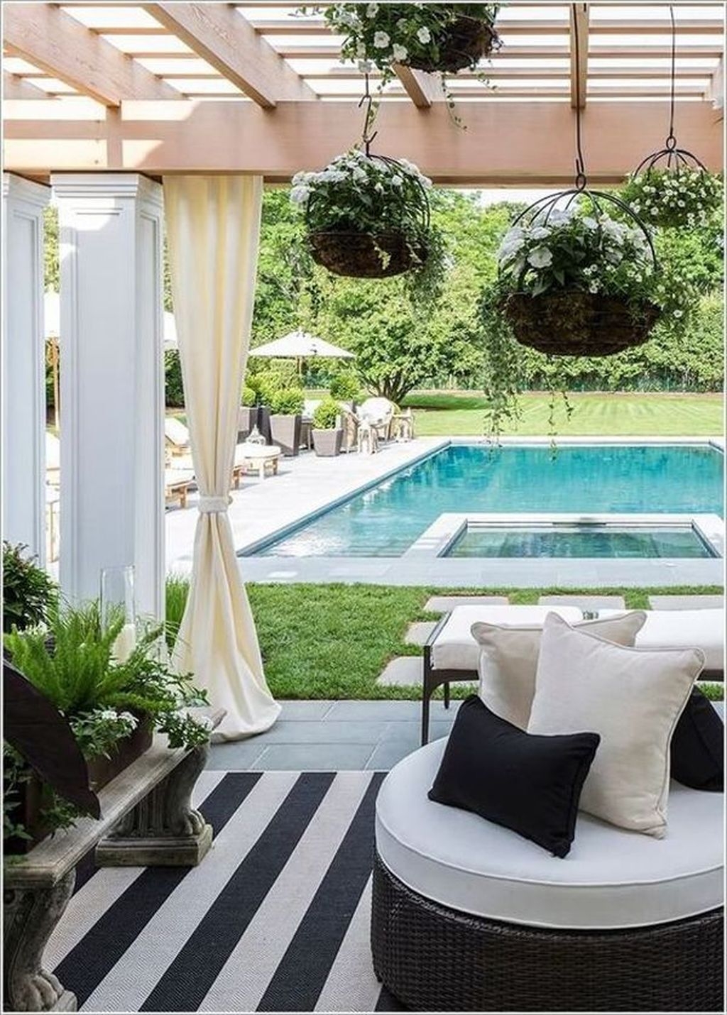 36 Totally Difference Pool Seating Ideas To Beautify Your Backyard ...