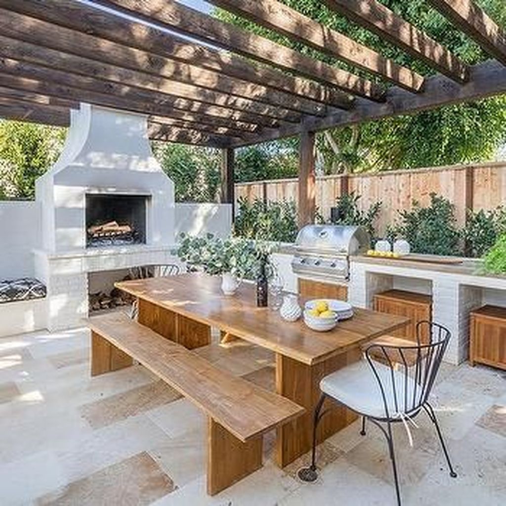 33 Inspiring Outdoor Dining Table Design Ideas MAGZHOUSE