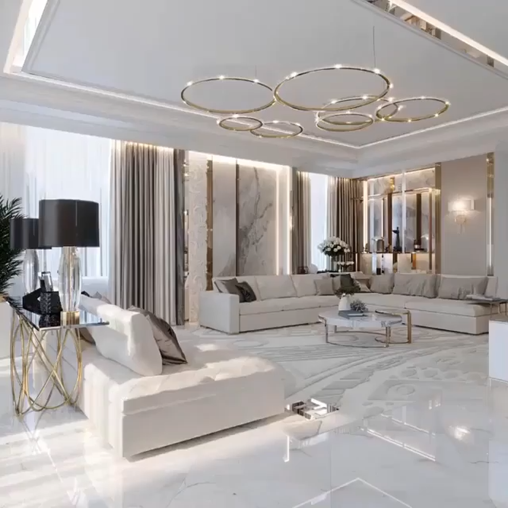 Modern Luxury Living Room Design Impression Roohome