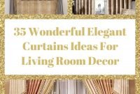 35 Wonderful Elegant Curtains Ideas For Living Room Decor
