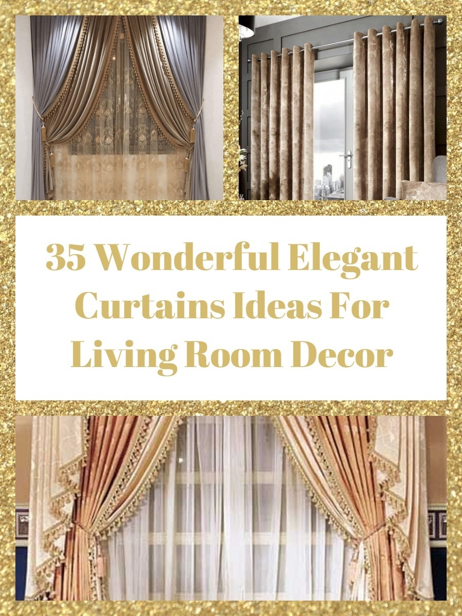 35 Wonderful Elegant Curtains Ideas For Living Room Decor