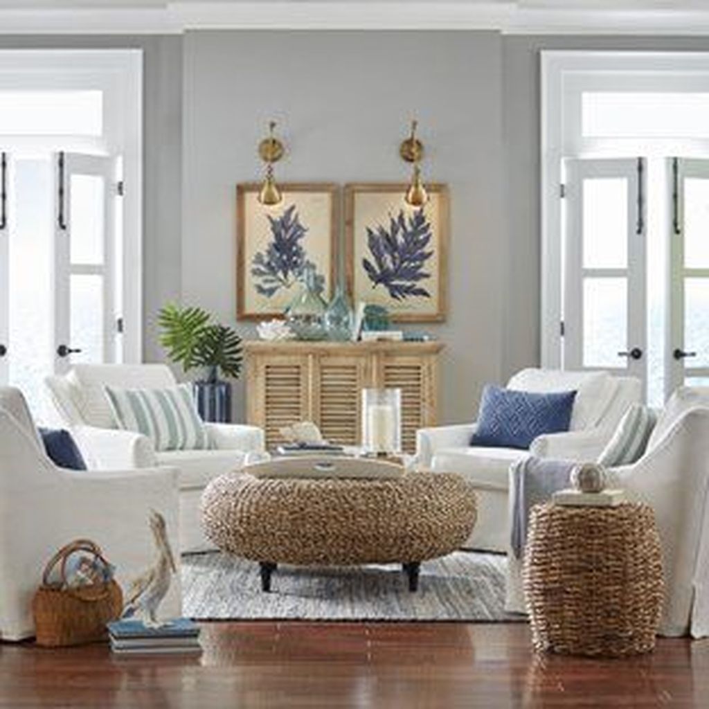 35 Beautiful Coastal Living Room Decor Ideas Best For This Summer ...