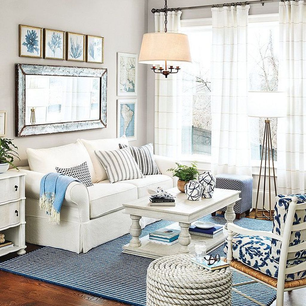 35 Beautiful Coastal Living Room Decor Ideas Best For This Summer ...