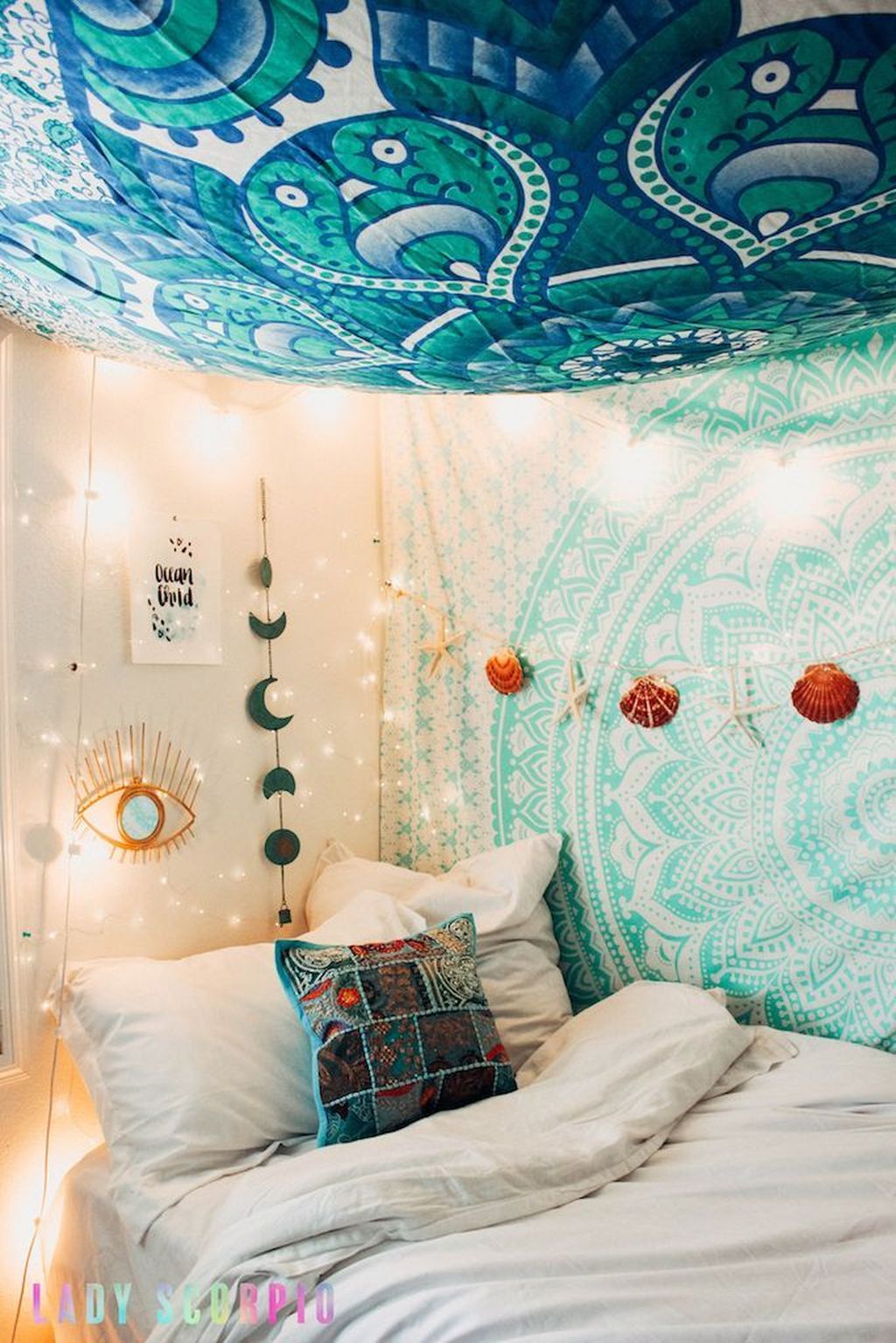 31 Beautiful Mermaid Theme Bedroom Decor Ideas For Girls - MAGZHOUSE