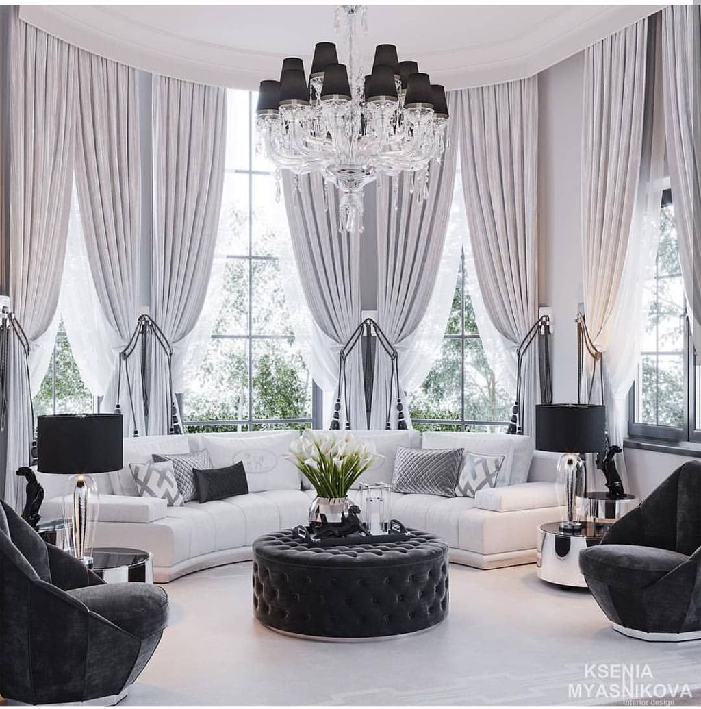 35 Wonderful Elegant Curtains Ideas For Living Room Decor - MAGZHOUSE