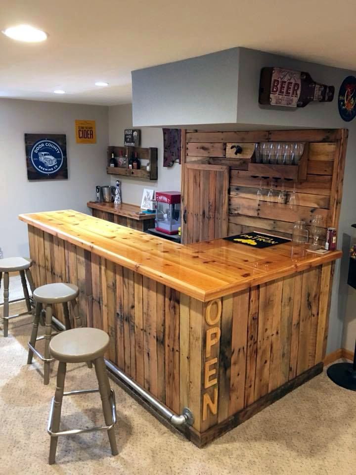 20 DIY Home Bar Ideas MAGZHOUSE