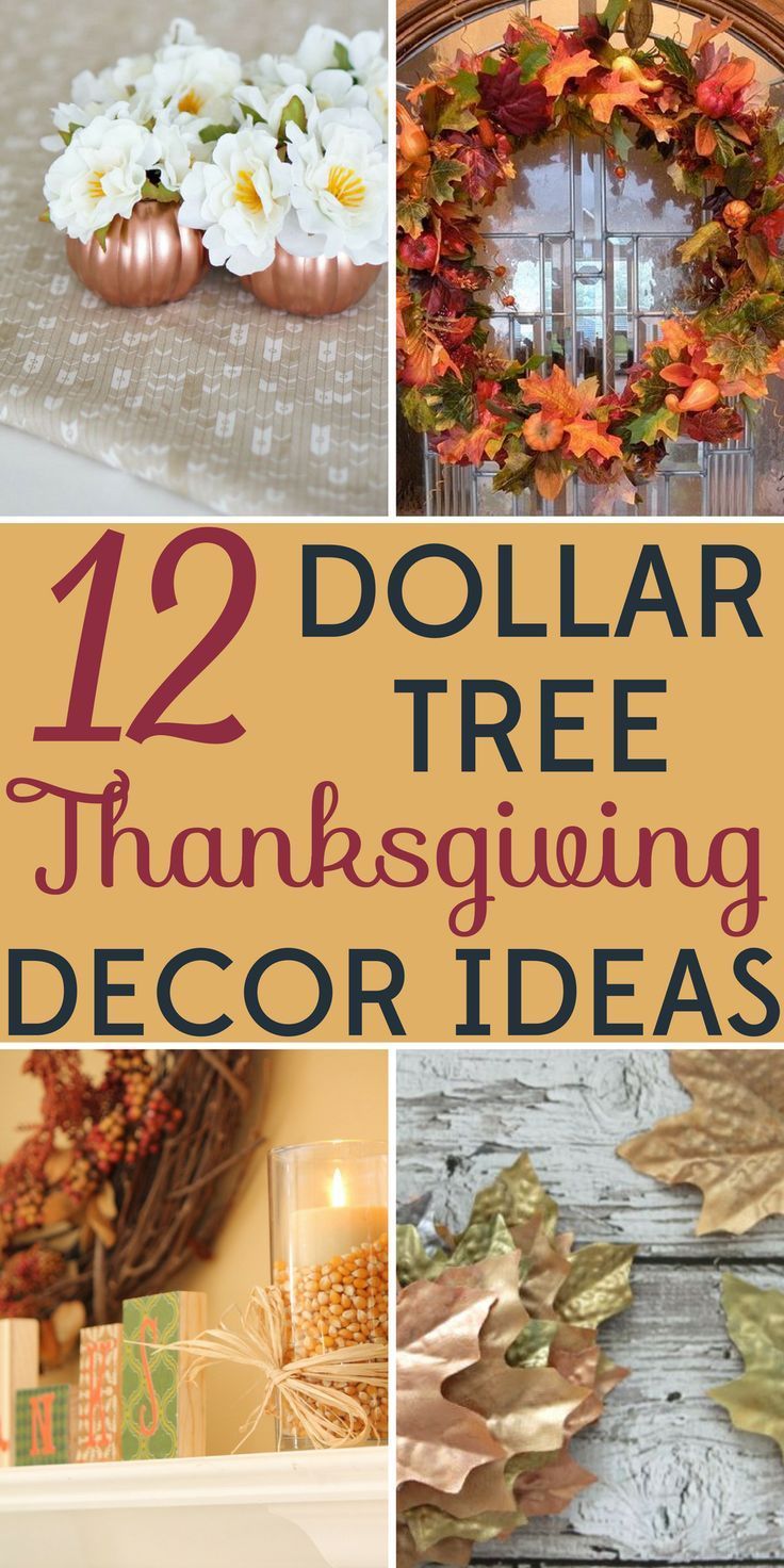 Dollar Tree DIY Thanksgiving Decorations