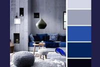 Blue And Gray Living Room Combination