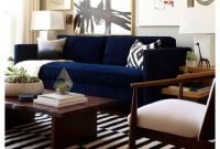 Navy Couch Living Room
