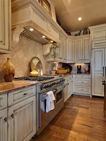 Rustic White Kitchen Cabinets
