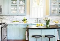 Blue And Yellow Kitchen