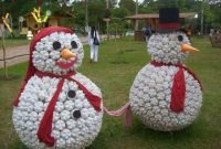 DIY Snowman Outdoor Decorations