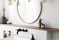 Brass Bathroom Mirror