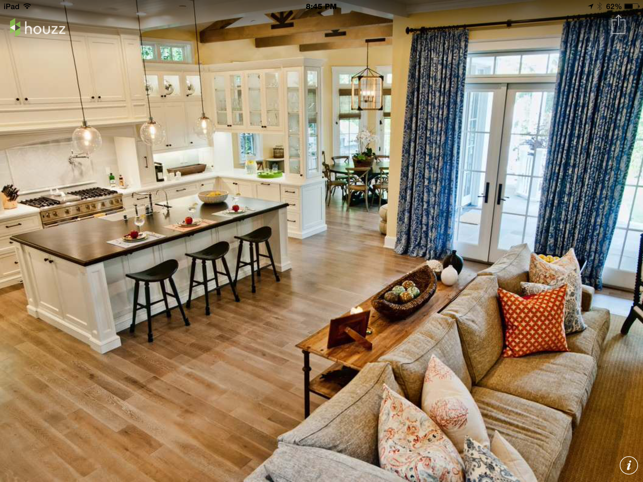 Open Concept Kitchen And Living Room