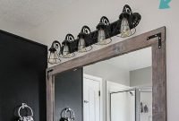 DIY Bathroom Mirror Frame