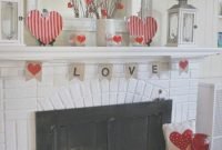 Valentine's Day Mantel Decorations