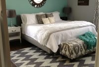 Teal And Grey Bedroom
