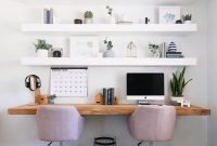 Home Office Floating Shelves