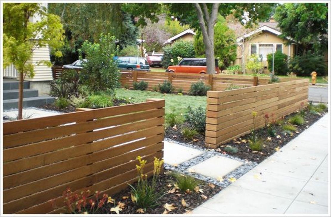 Front Yard Wood Fence Ideas