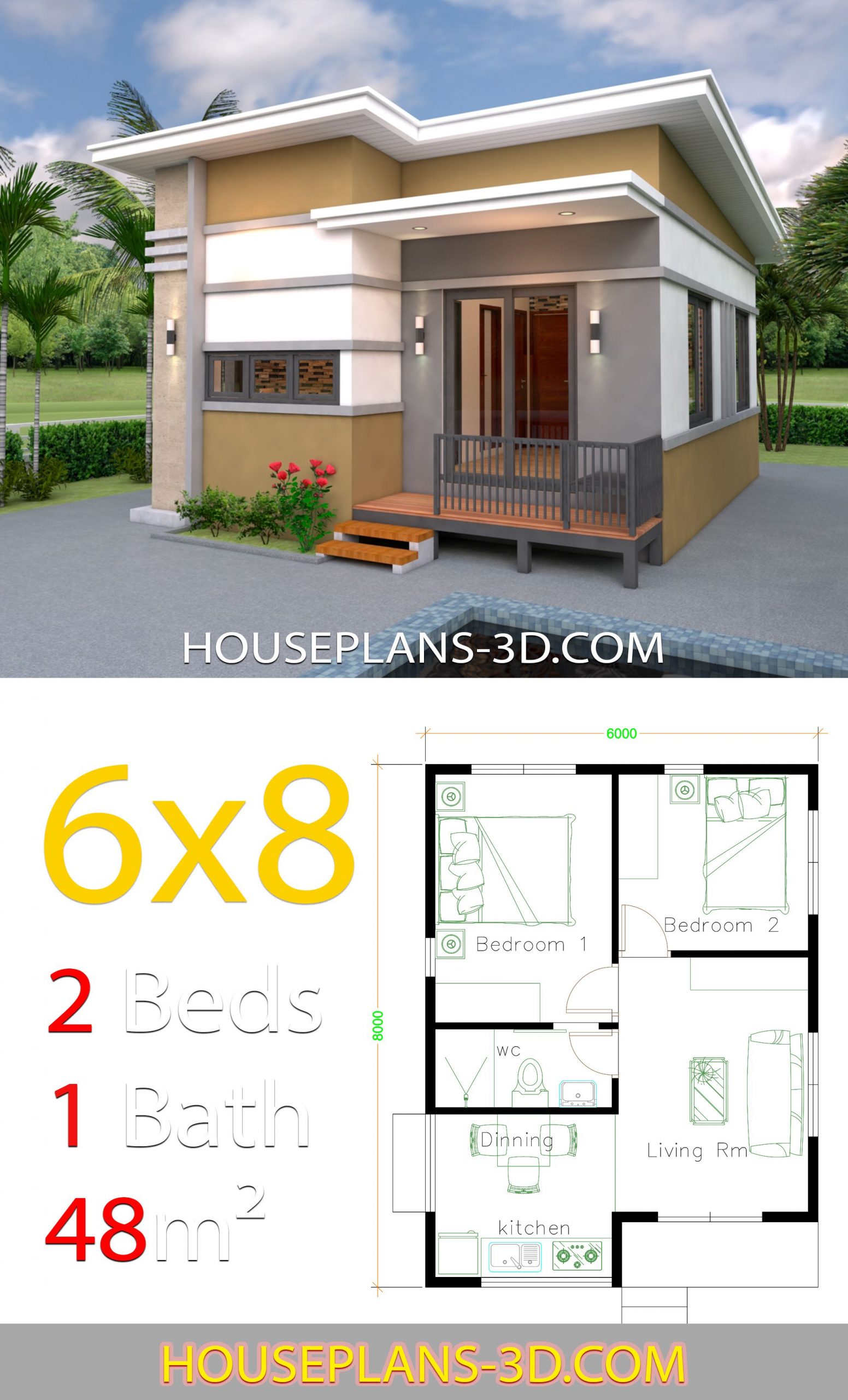 Small 2 Bedroom House Plans
