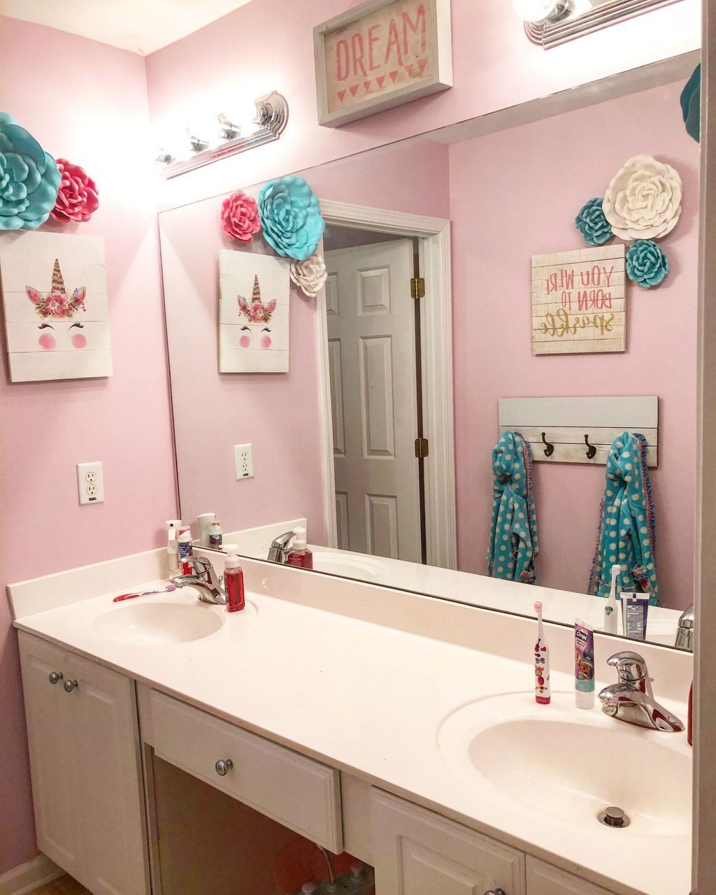 Girls Bathroom Decor