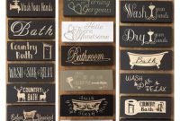 Wooden Bathroom Signs